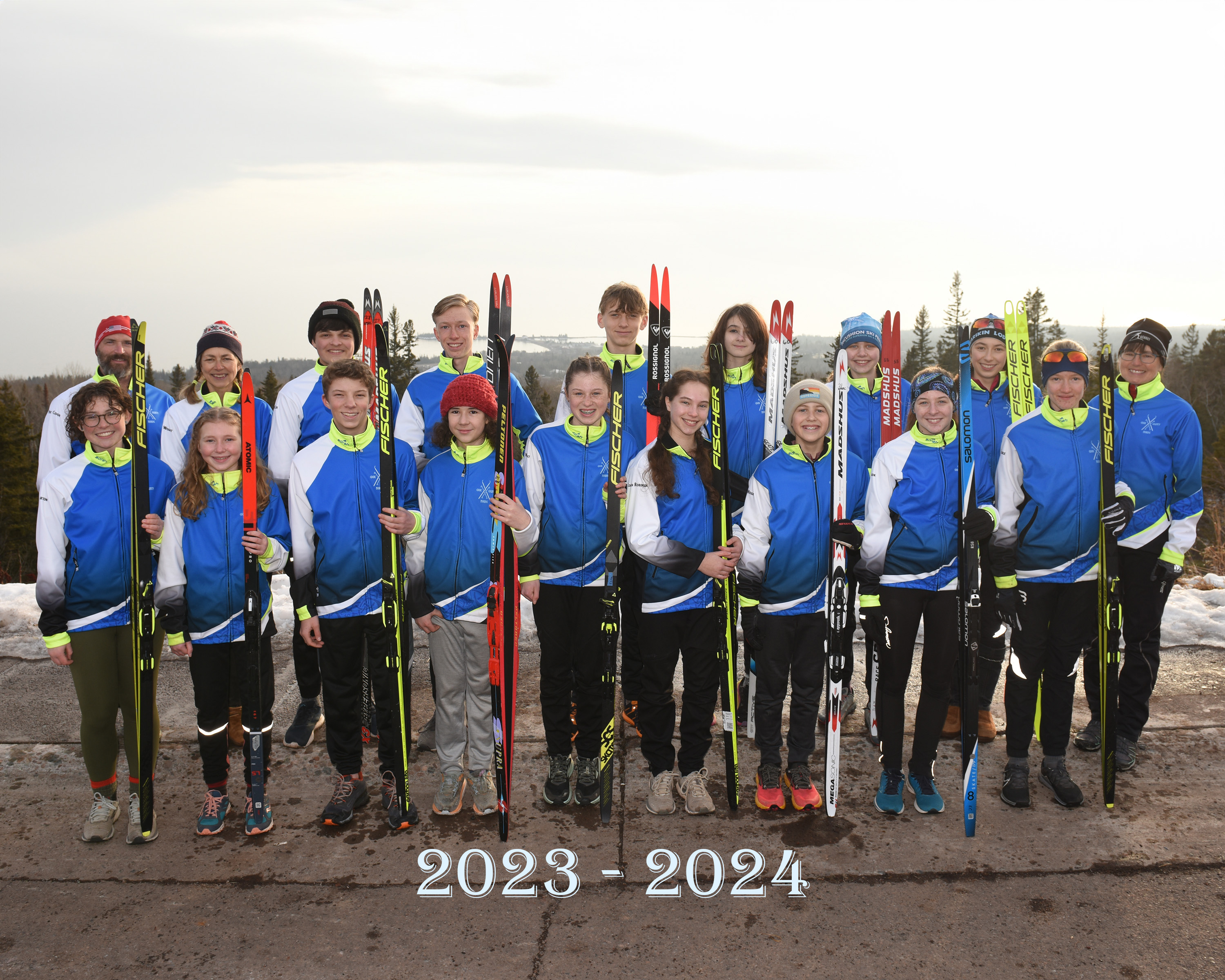 Nordic ski team group picture .