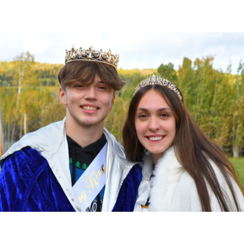 Homecoming 2025 King Nick and Queen Lexi