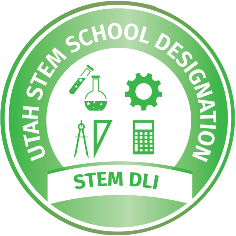 An image of the USBE STEM School Designation Seal