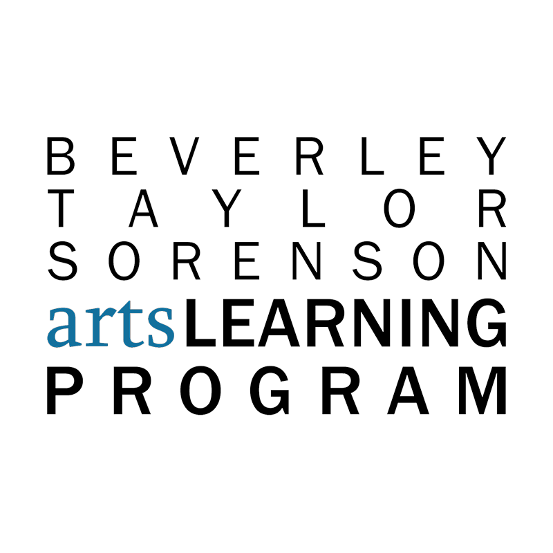 An image that displays the words "Beverly Taylor Sorenson Arts Learning Program"