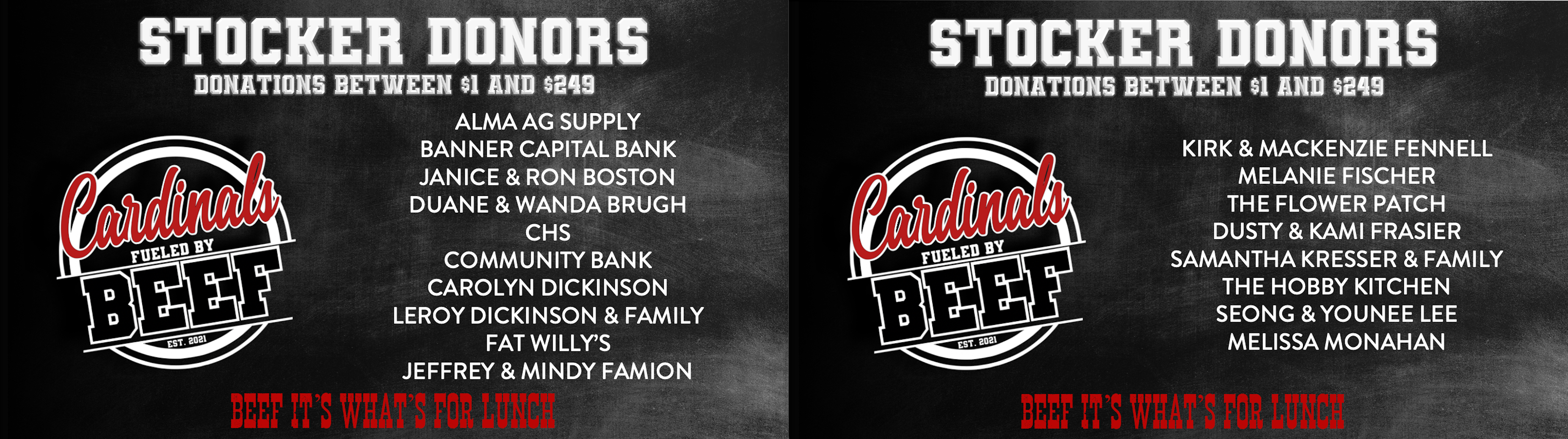 Beef Donors Stocker Donors