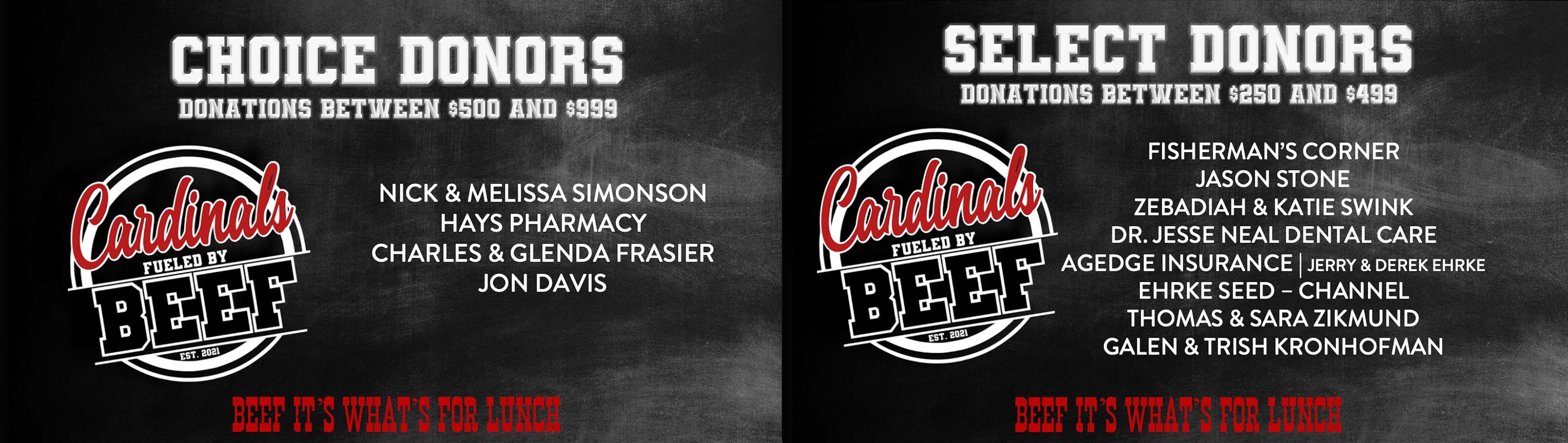 Beef Donors Choice and Select Donors Graphic 2