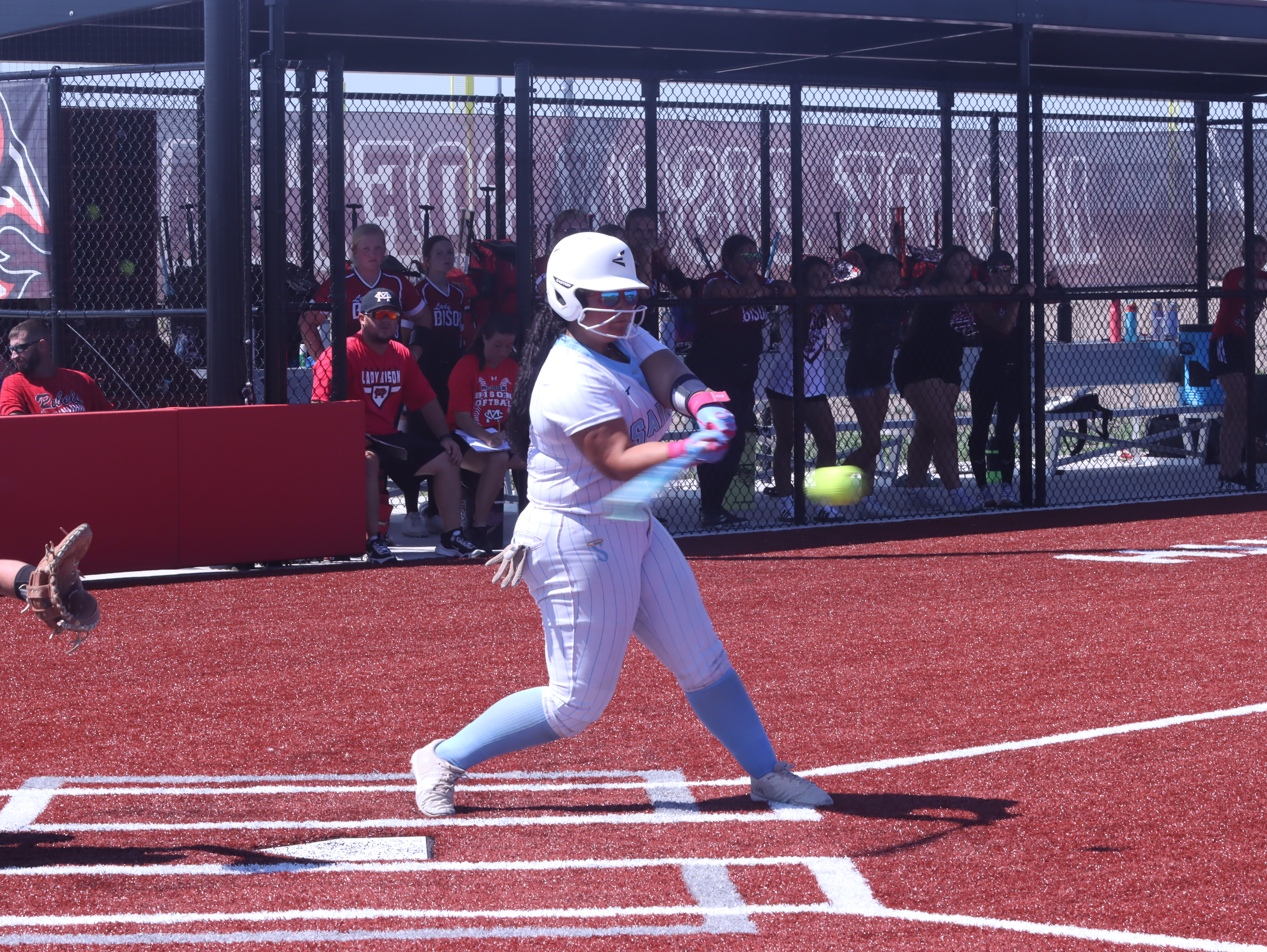 Macy Johnson Batting at Softball