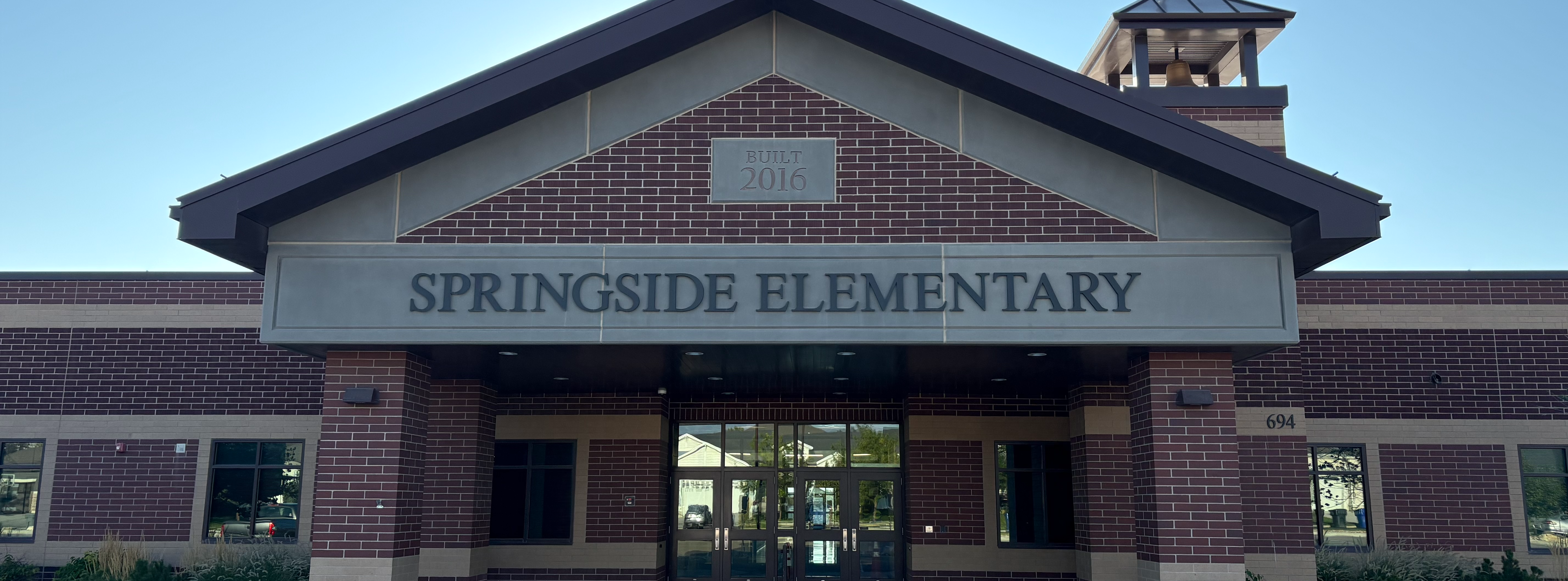 Springside Elementary - front of school