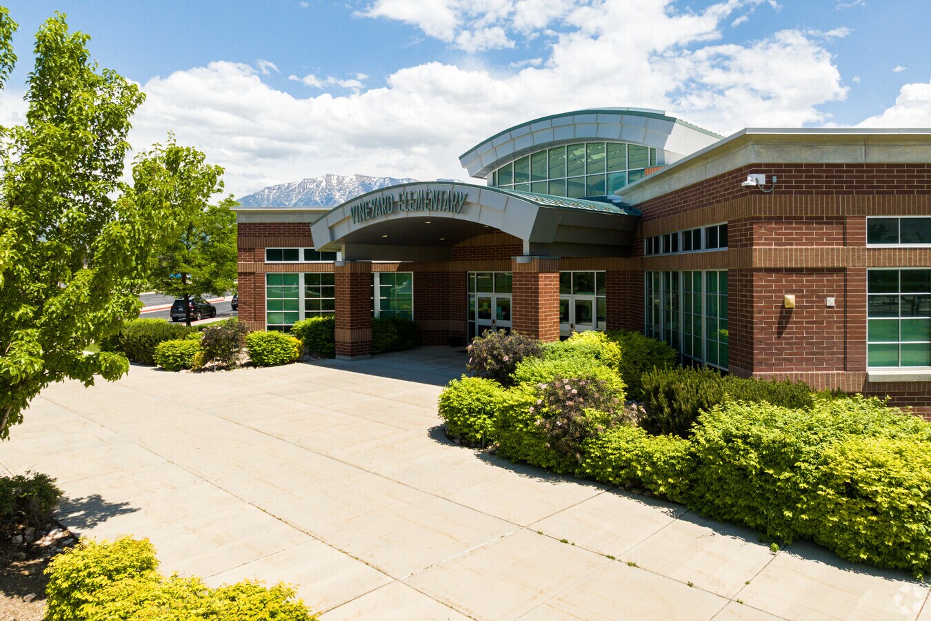 front of Vineyard Elementary