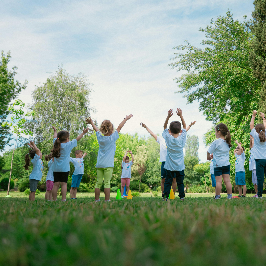 Kids playing a game
