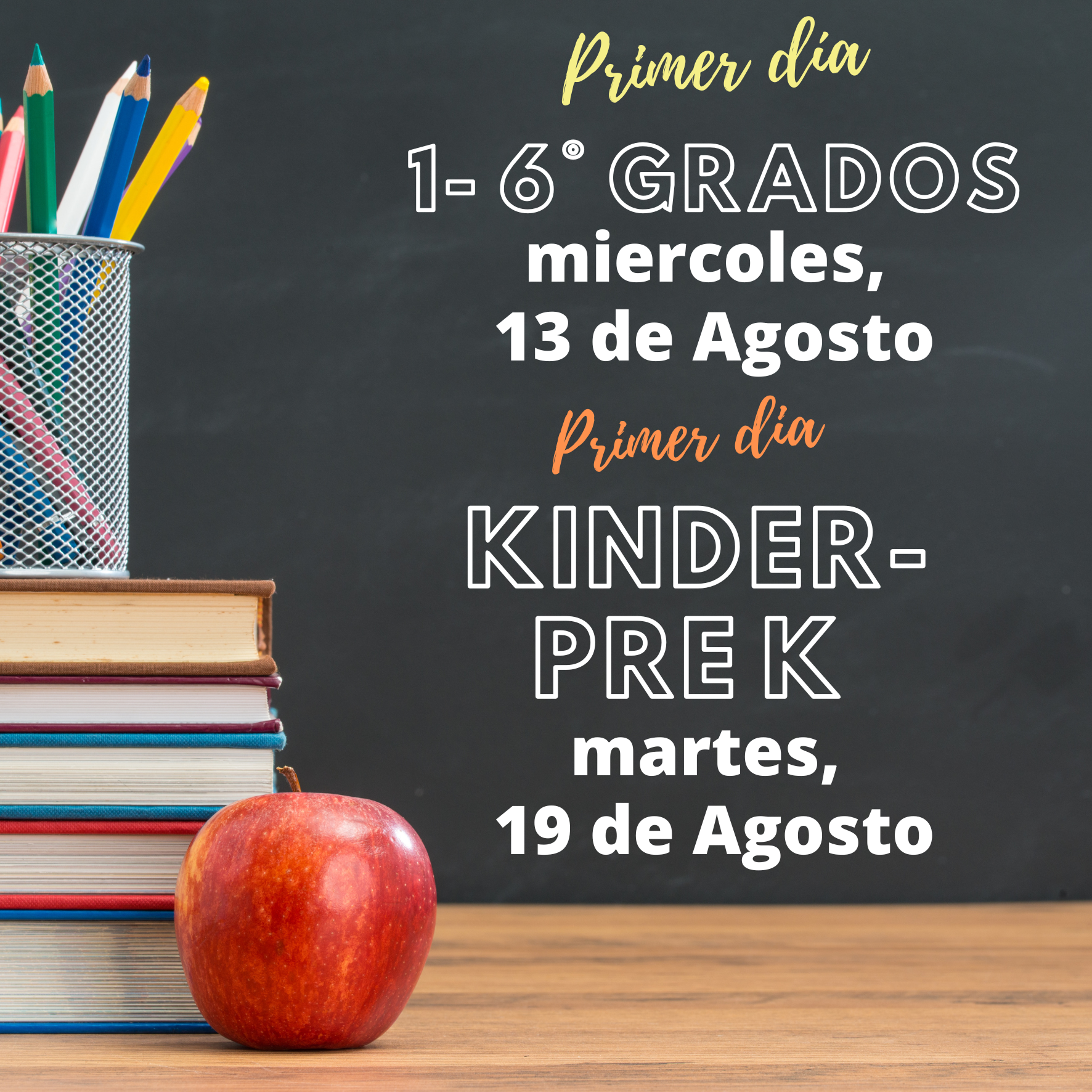 Back to school information in Spanish