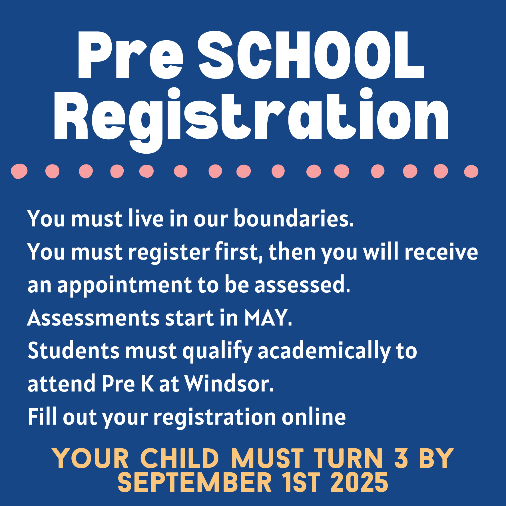 Pre-k registration