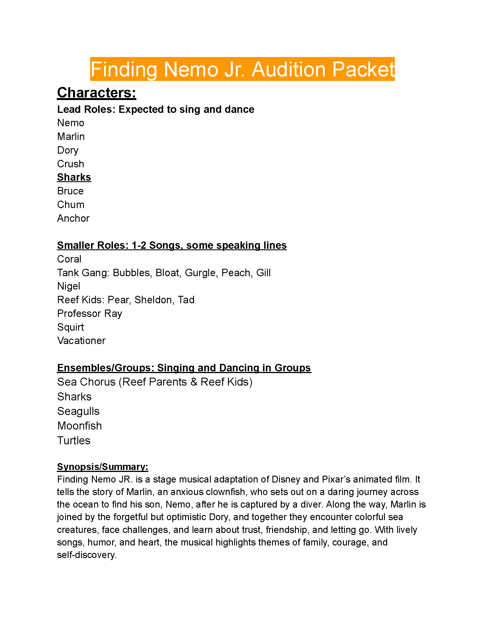 Finding Nemo Jr. Packet_4