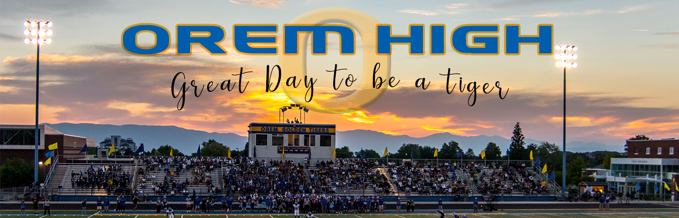 Sunset at football game- Great day to be a tiger
