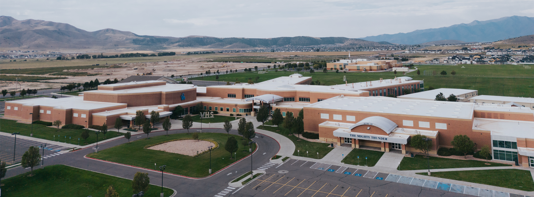 Overview of the front of Westlake High School