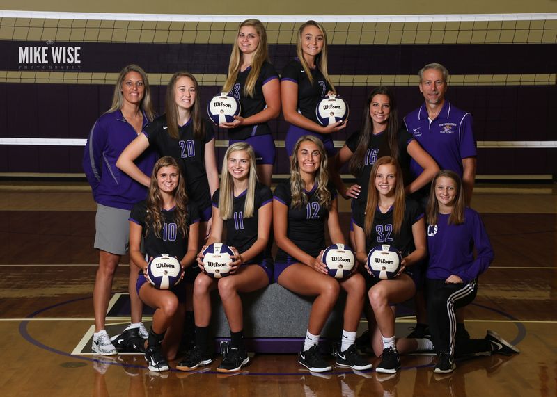 Photo of the 2019-2020 Varsity Volleyball team.