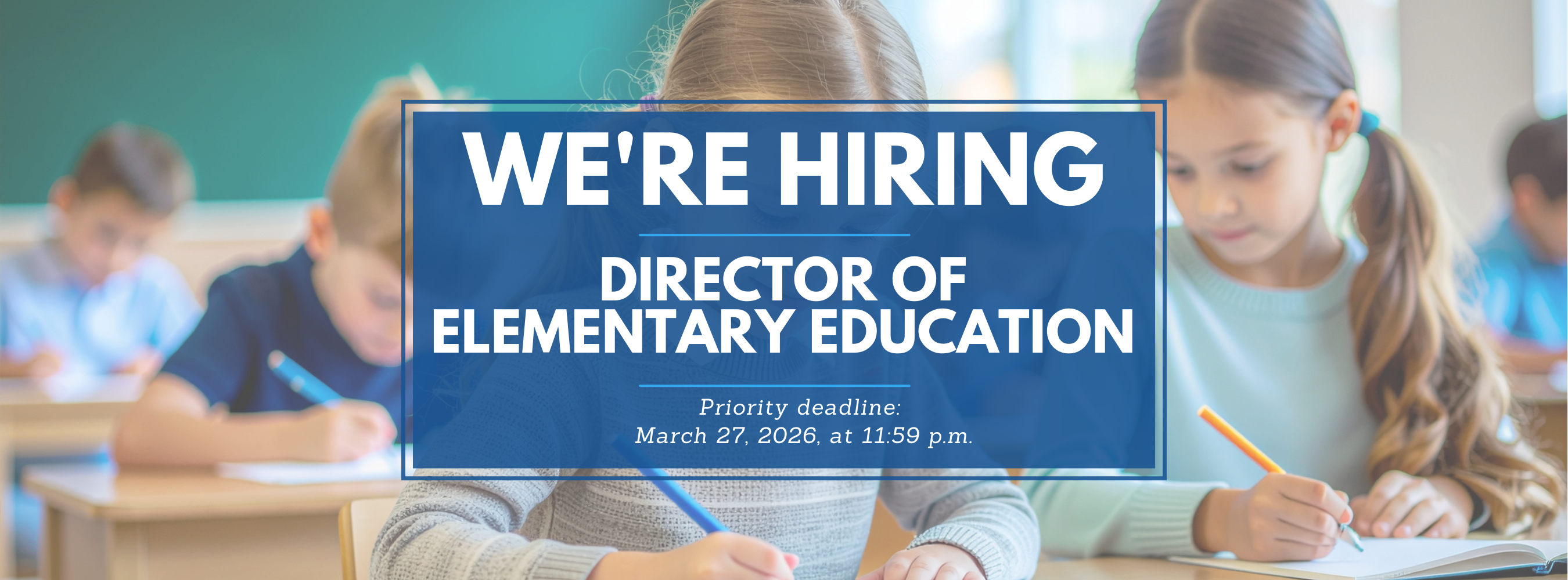 Graphic highlighting an open position as detailed in the text.