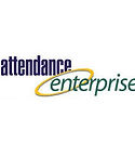 Logo of Attendance Enterprise, featuring a modern design with bold typography and a color palette of blue and white.