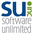 Logo of Su Software Unlimited, featuring a modern design with bold typography and a vibrant color scheme.