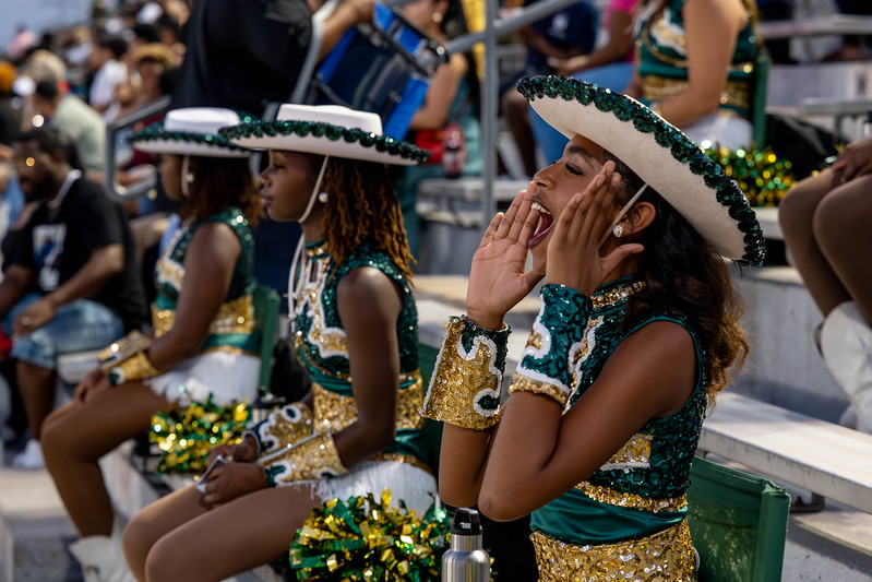 Klein Forest Goldduster Cheering at a football game
