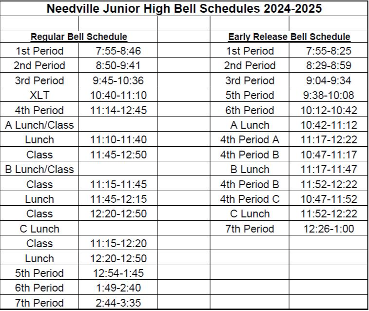 Bell Schedule