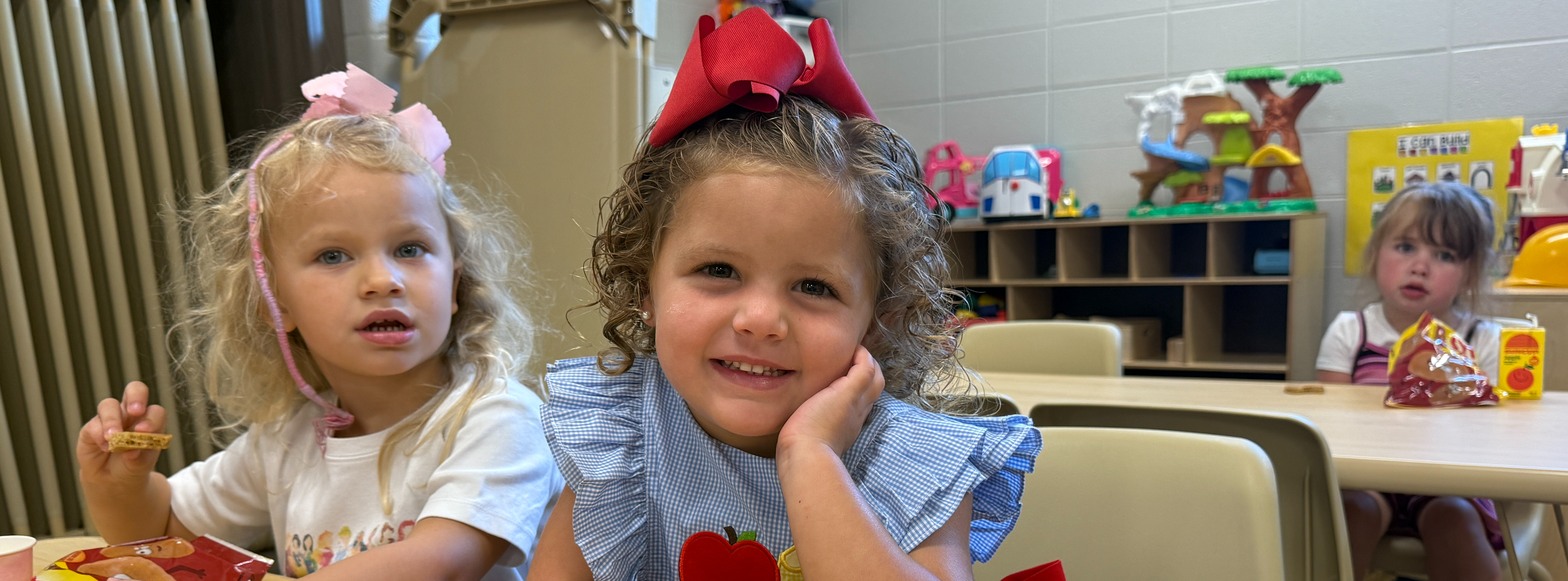 Welcome to our little learners on their first day at Pre-K.