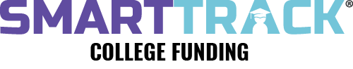 The image features the stylized text 'SMARTTRACK' in a gradient of purple to blue colors against a black background.