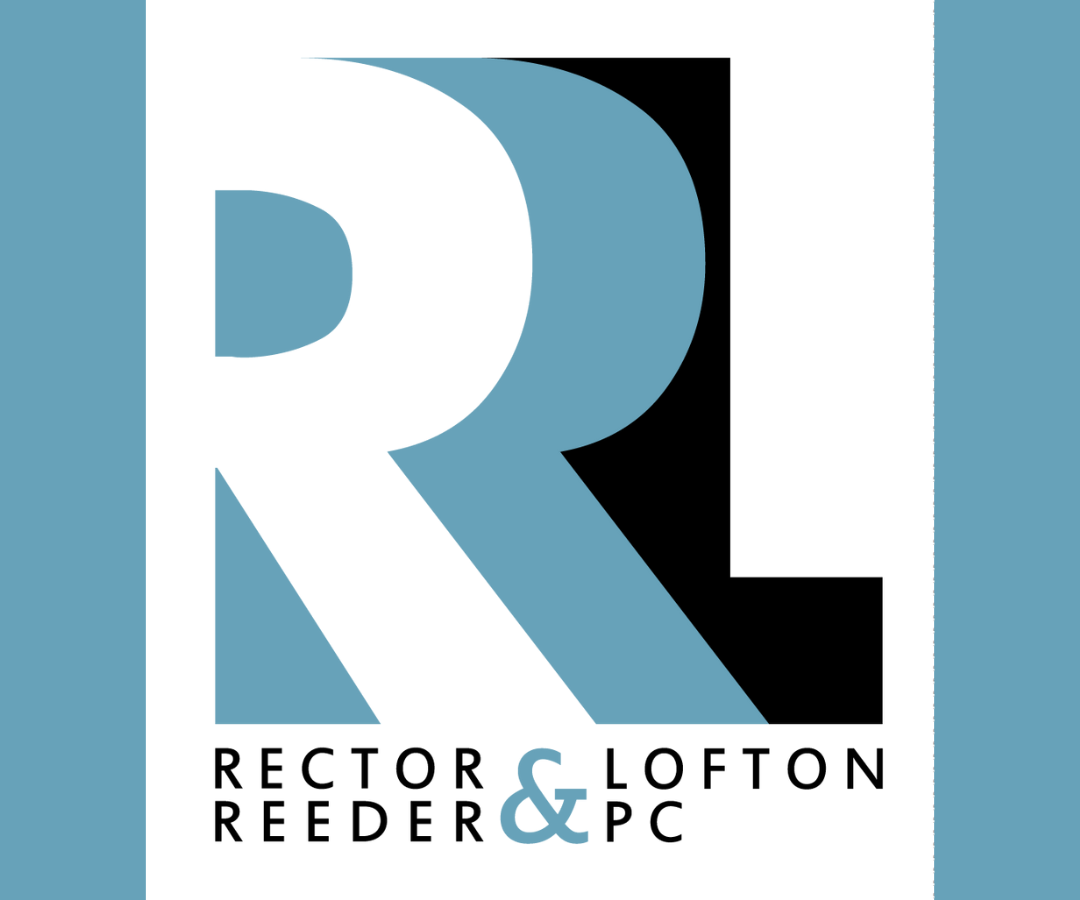A stylized logo featuring the letters 'R' and 'L' in blue and black, with the text 'RECTOR & LOFTON REEDER & PC' below.