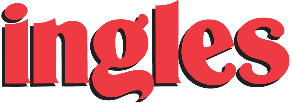 The image features the word 'ingles' in bold, stylized red letters against a black background.