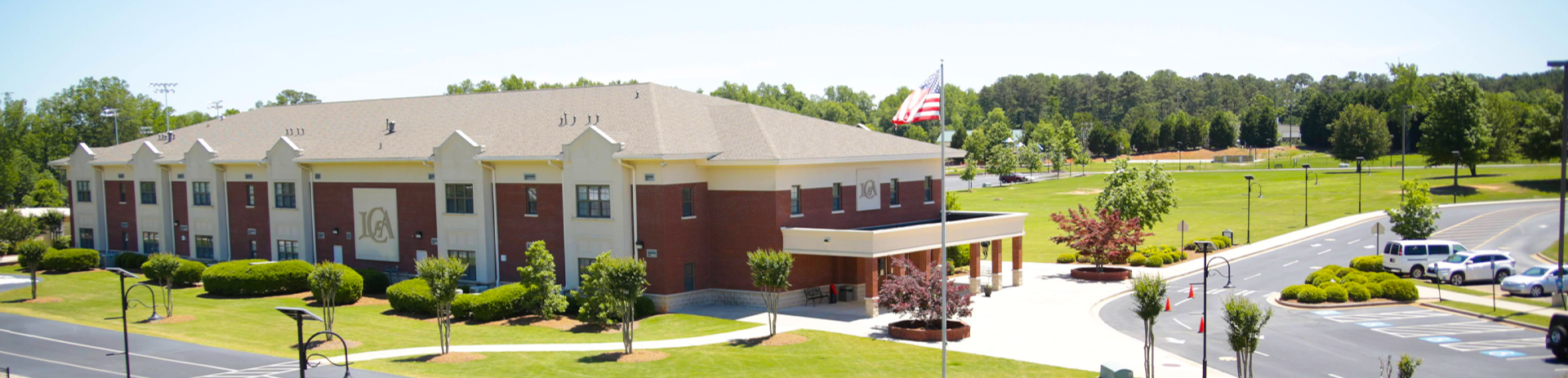 Panoramic shot of school building