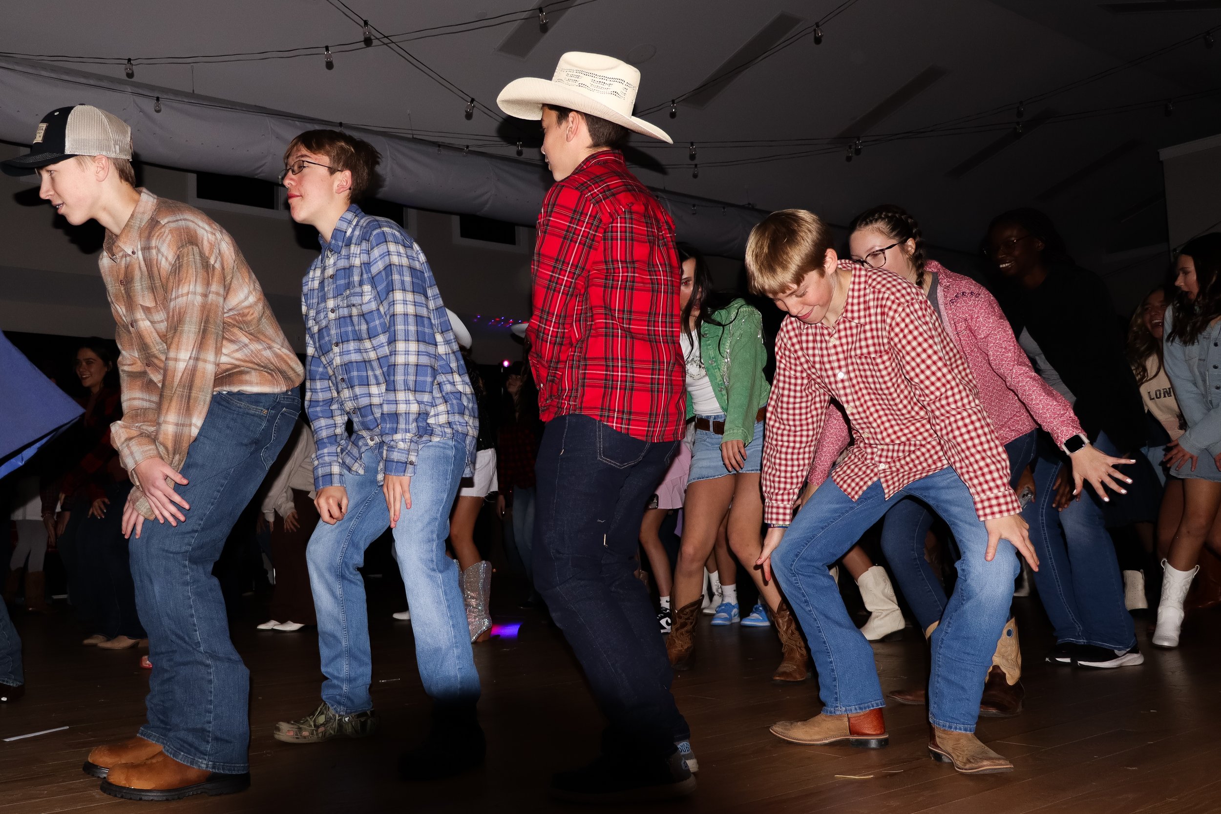 students dancing at school dance