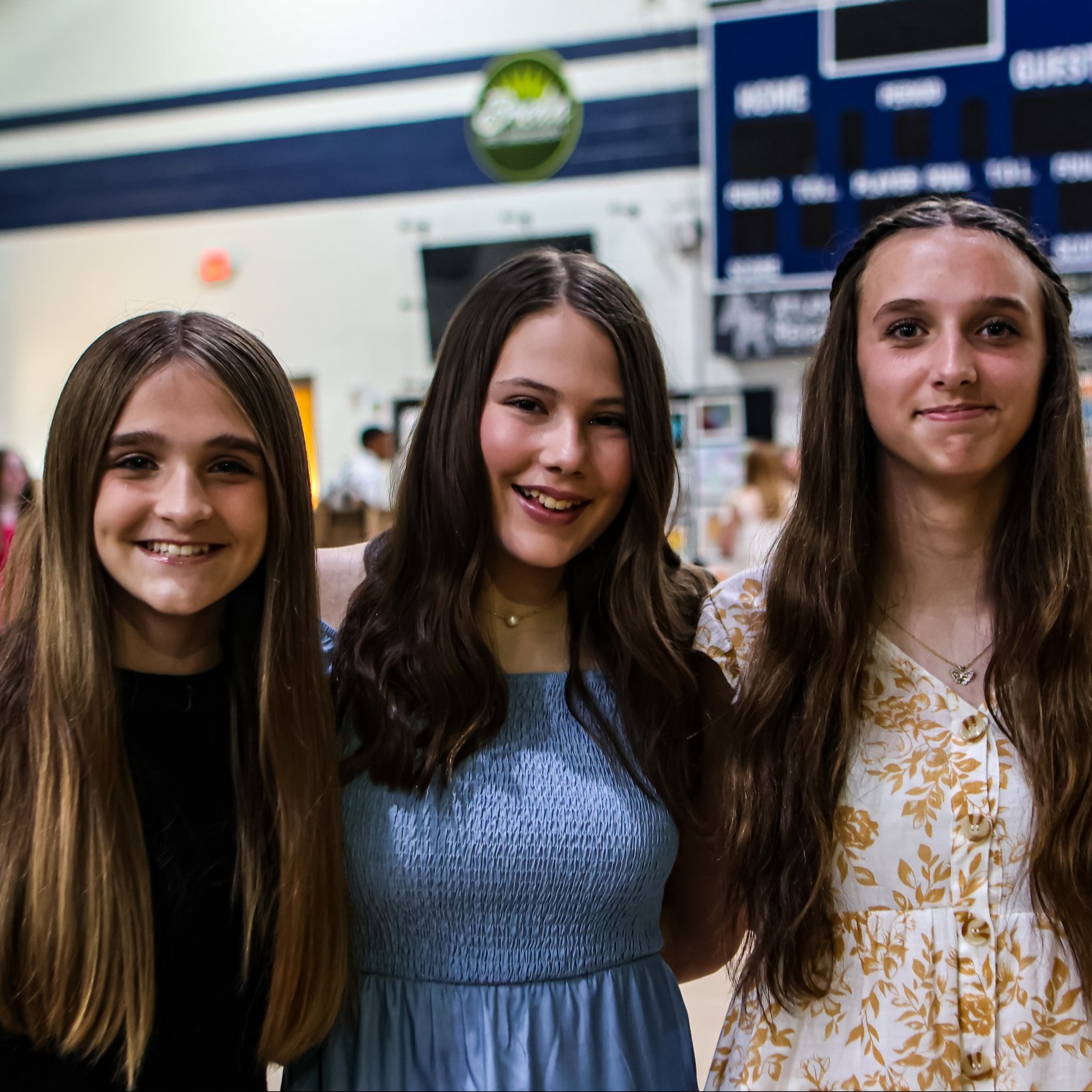 3 female students smiling