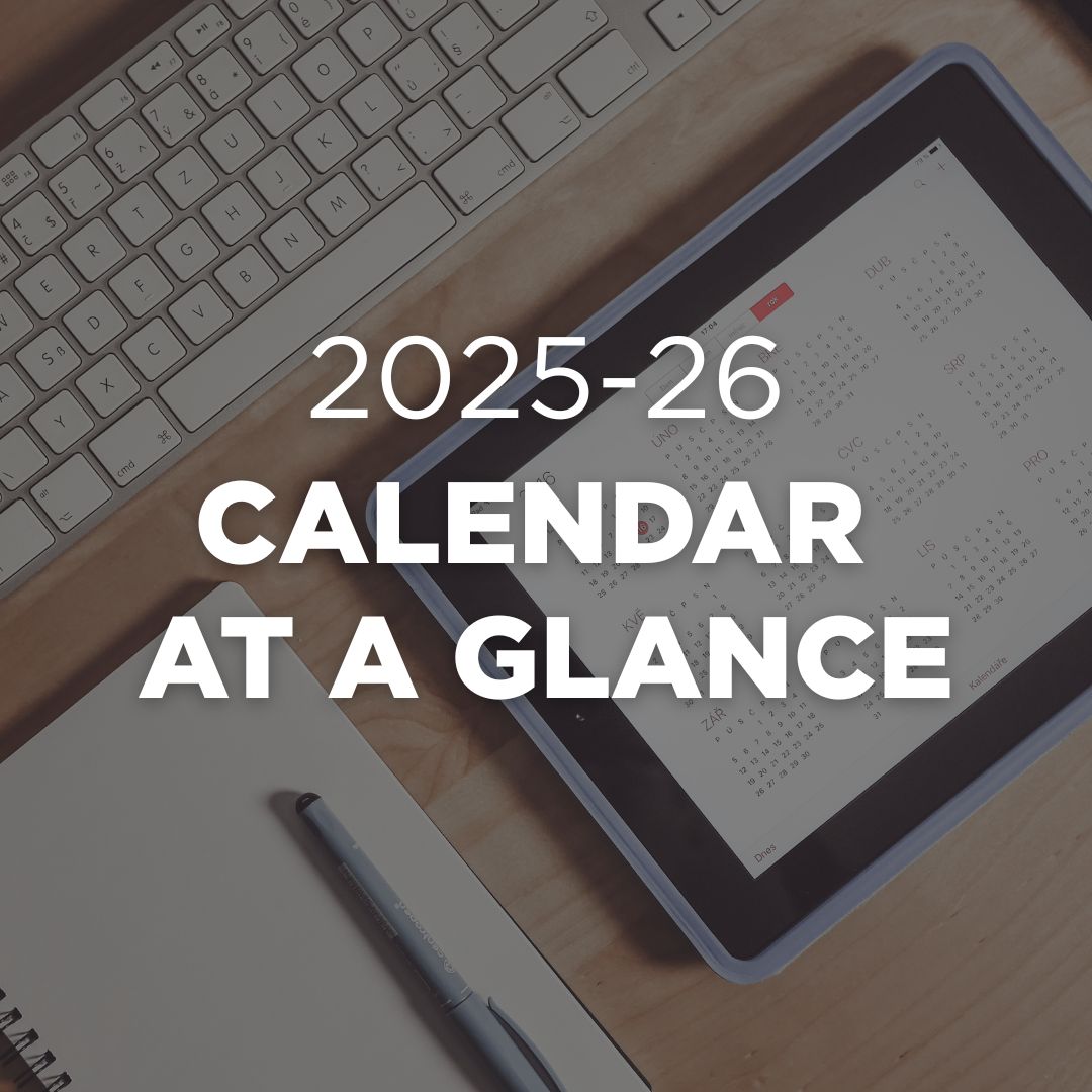calendar at a glance 25-26