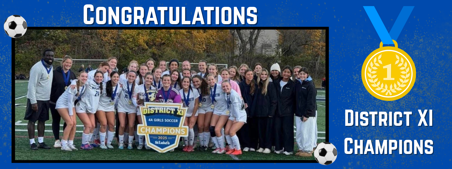 Girls Soccer District 11 Chanmpions