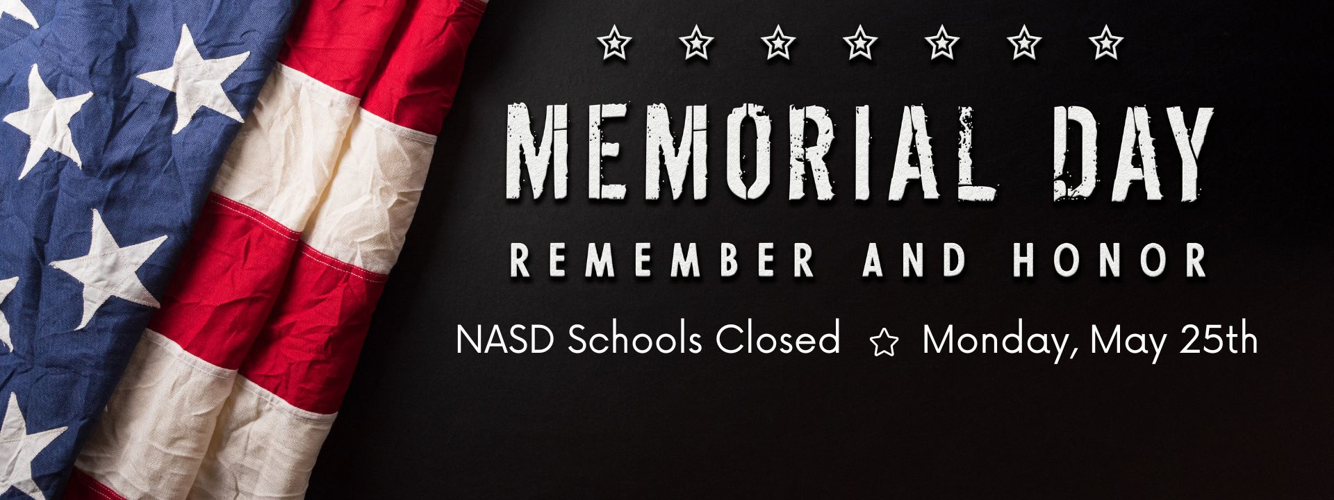 Memorial Day No SChool