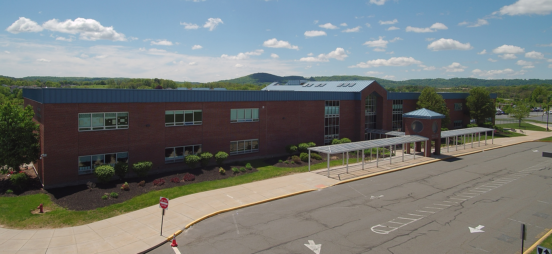 ariel view of green valley elementary school