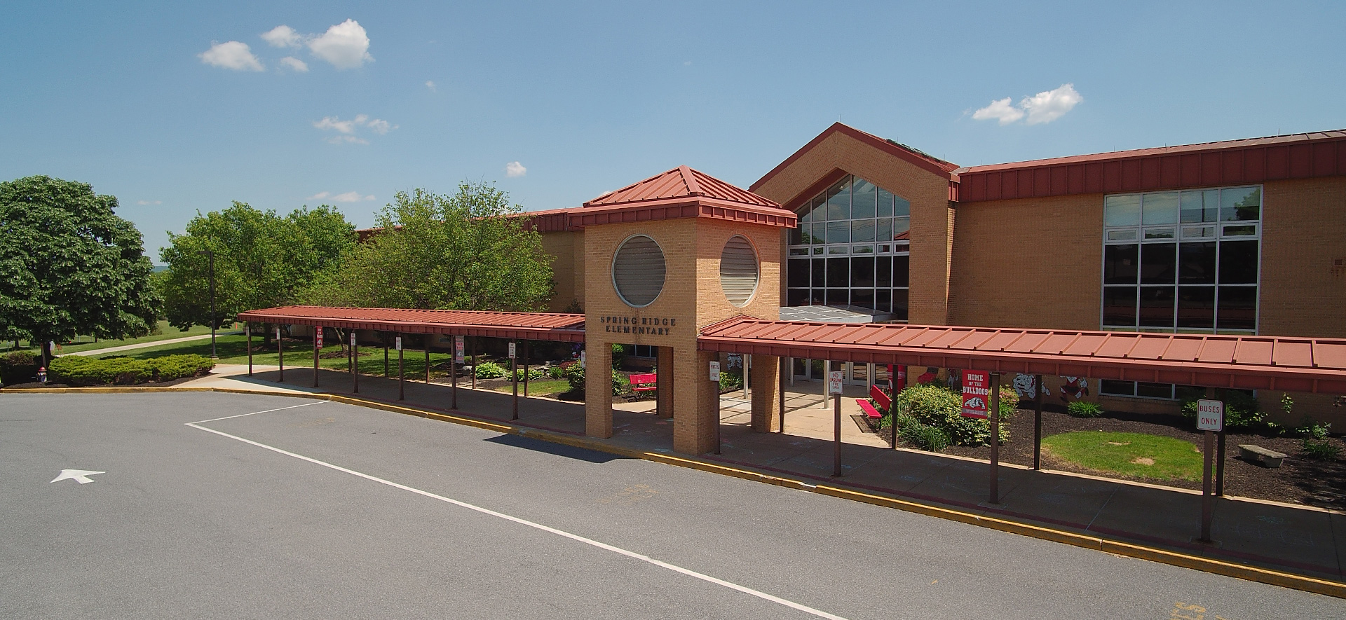 Spring ridge ariel view of building