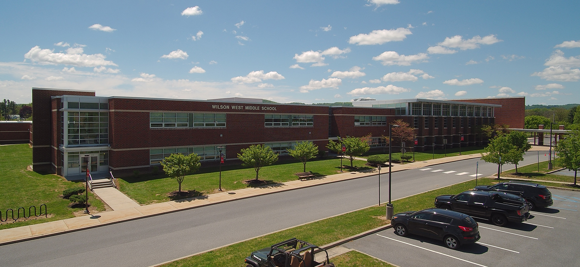 Wilson West Middle School Ariel View of building