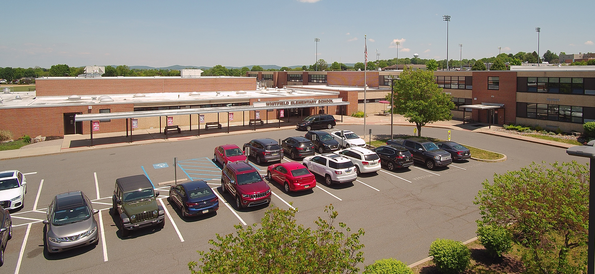 Whitfield ariel view of building