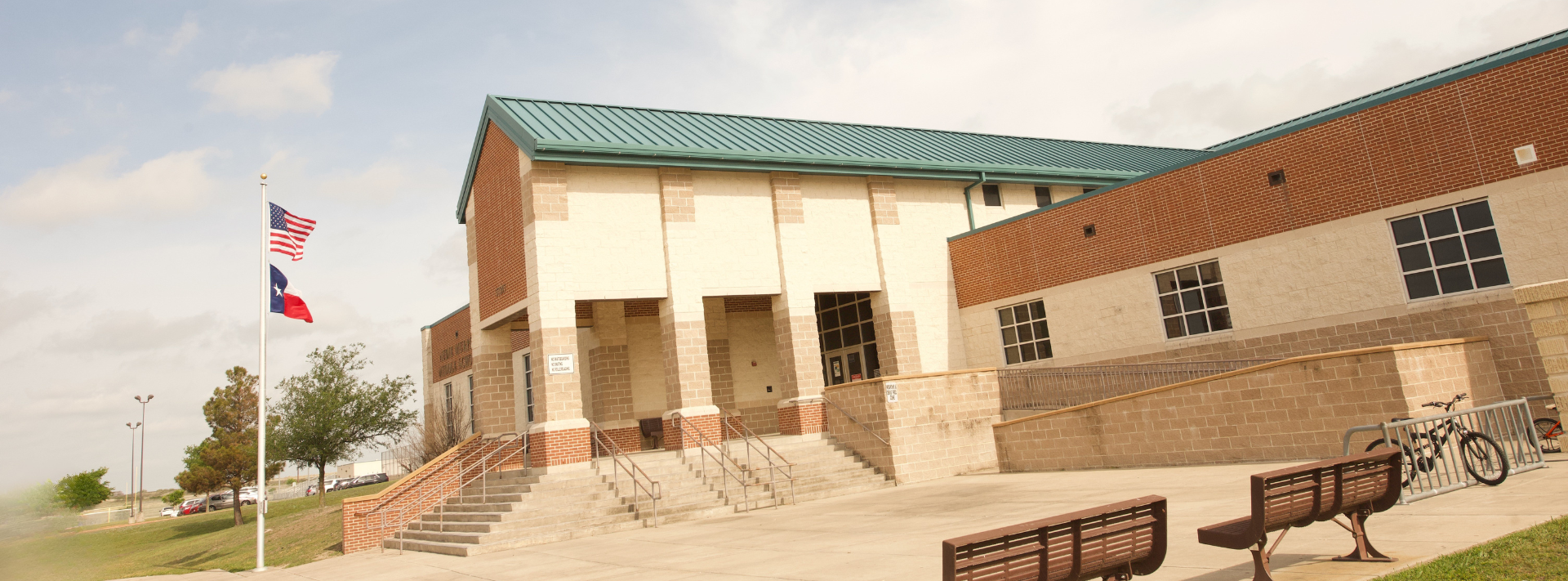 audie murphy middle building facade