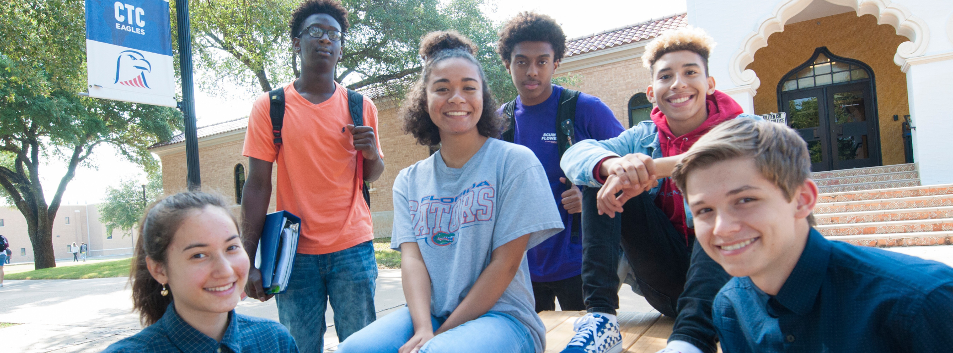 smiling students