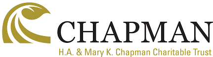 Logo of the H.A. & Mary K. Chapman Charitable Trust featuring the word 'CHAPMAN' in bold letters and a stylized wave design above it.