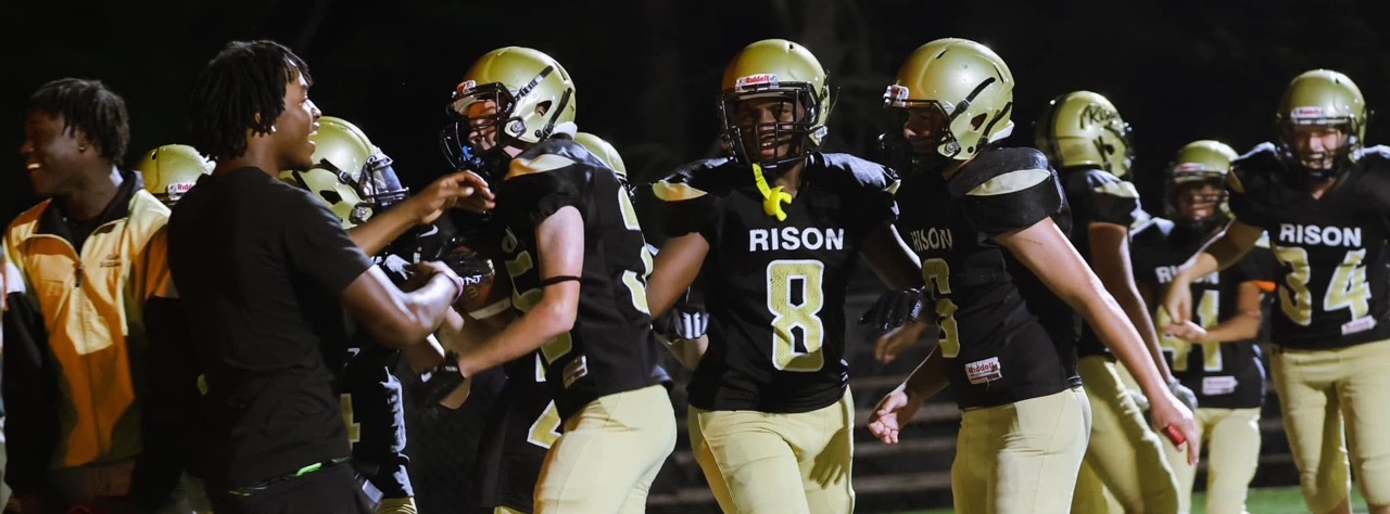 football players celebrating
