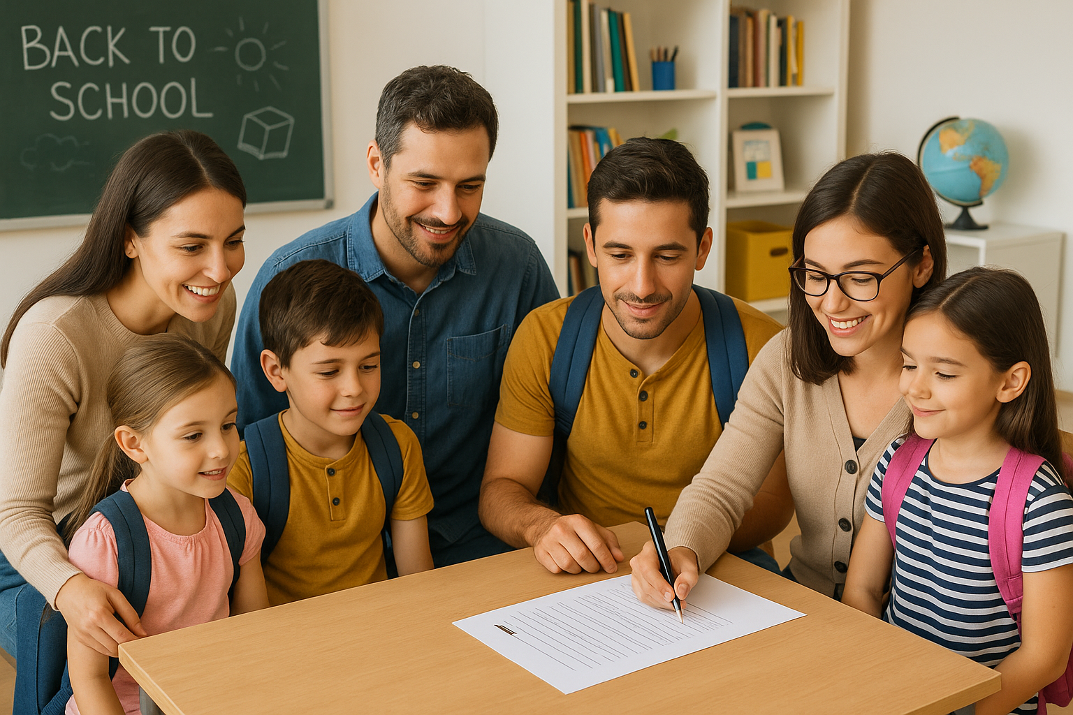 Parents and Children Enrolling