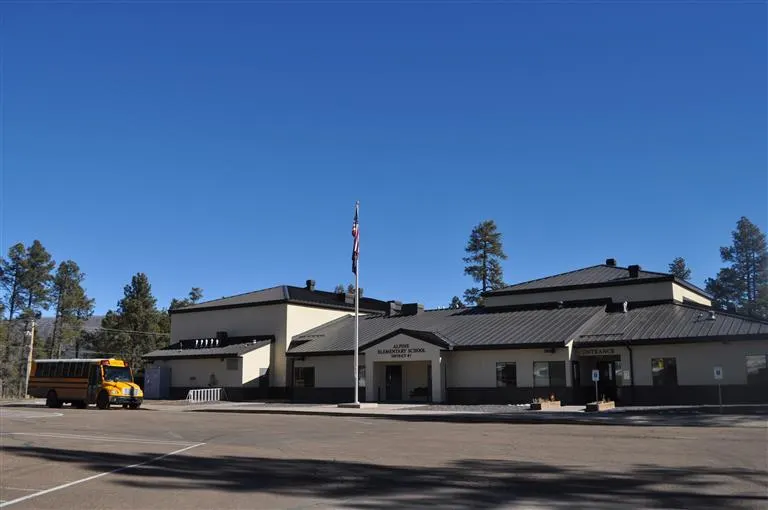 the Front of the school Alpine Arizona 85920
