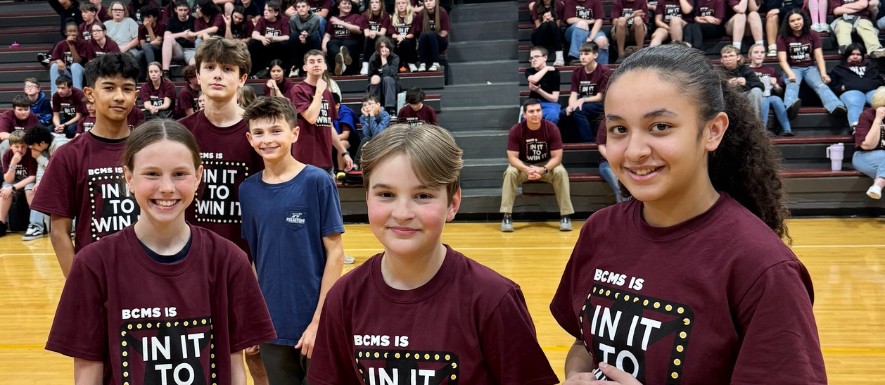 Group of students at KSA Pep Rally