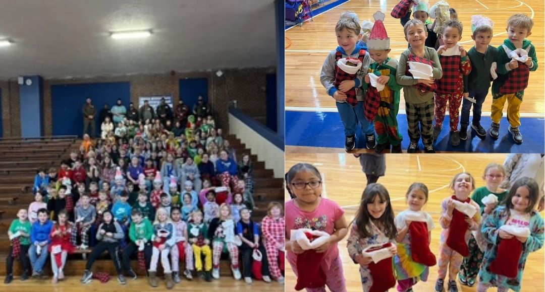 North Middltetown Jokers spreading Christmas Joy to our students