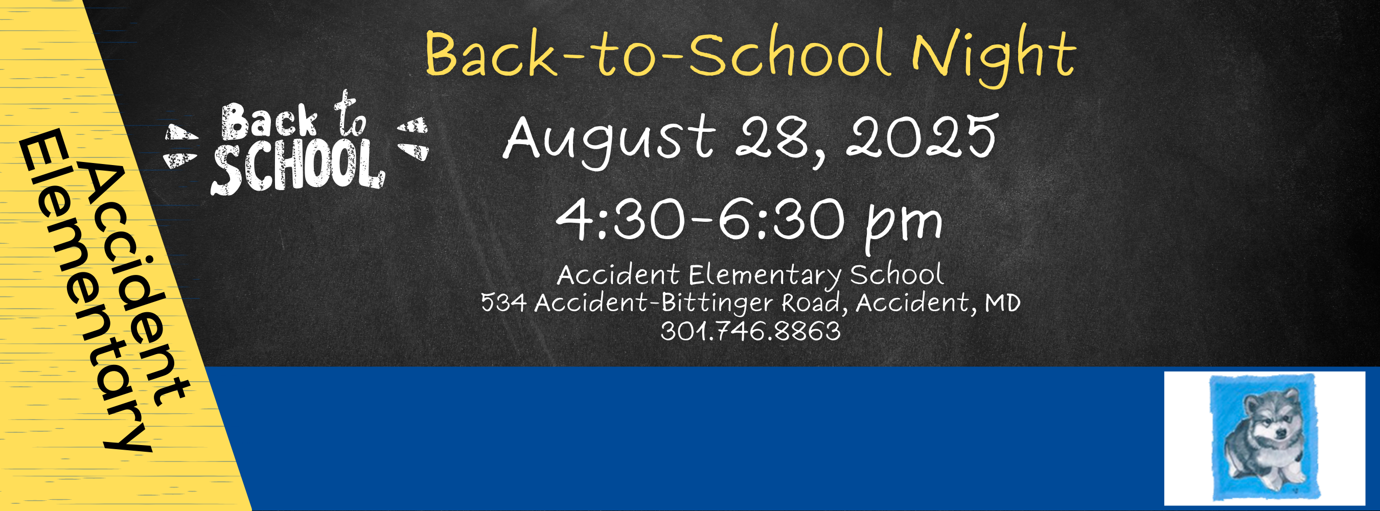 Graphic highlighting Back-to-School night for the 2025-26 school year.