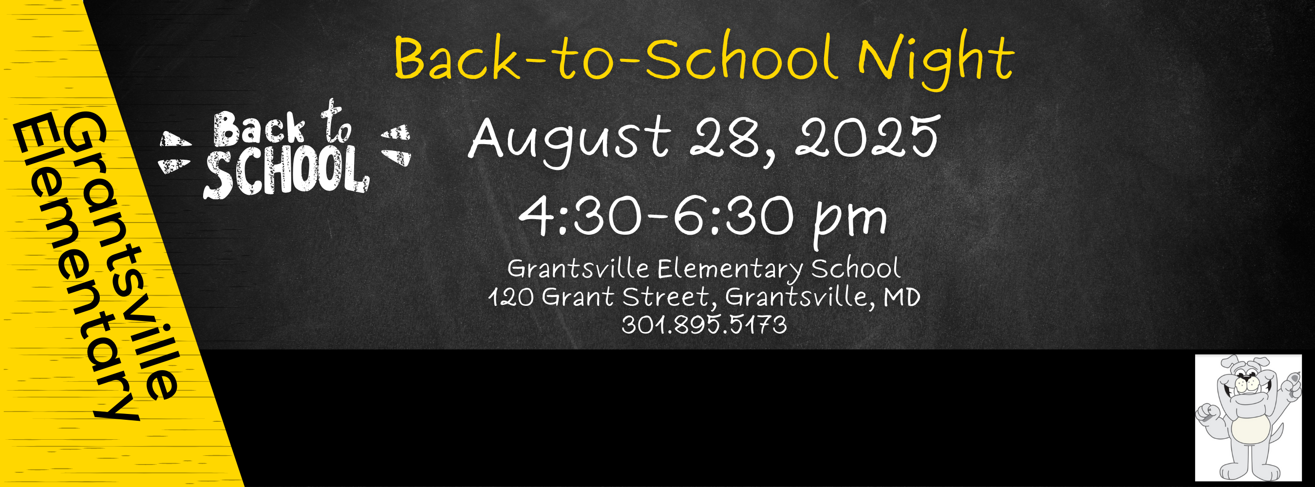 Graphic highlighting Back-to-School night for the 2025-26 school year.