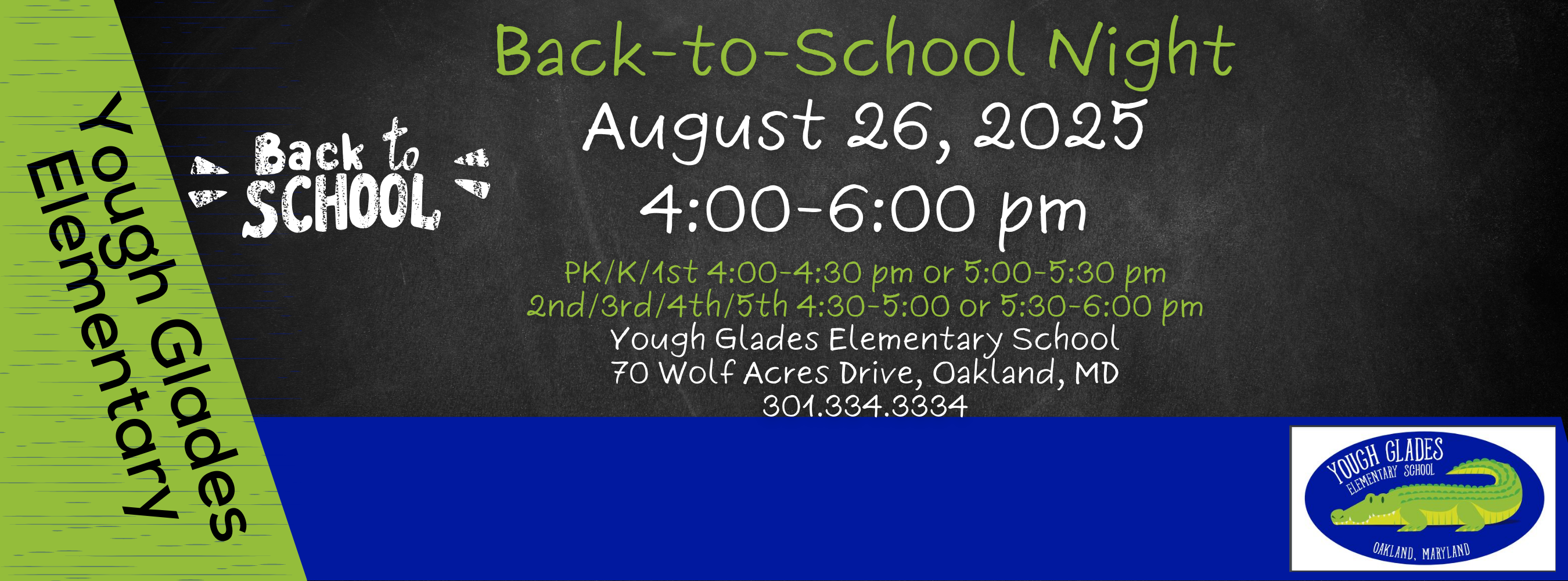 Graphic highlighting Back-to-School night for the 2025-26 school year.