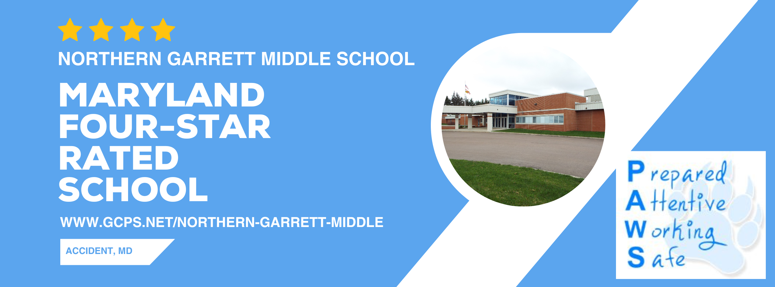 Infographic highlighting the Maryland Star Rating for the school.