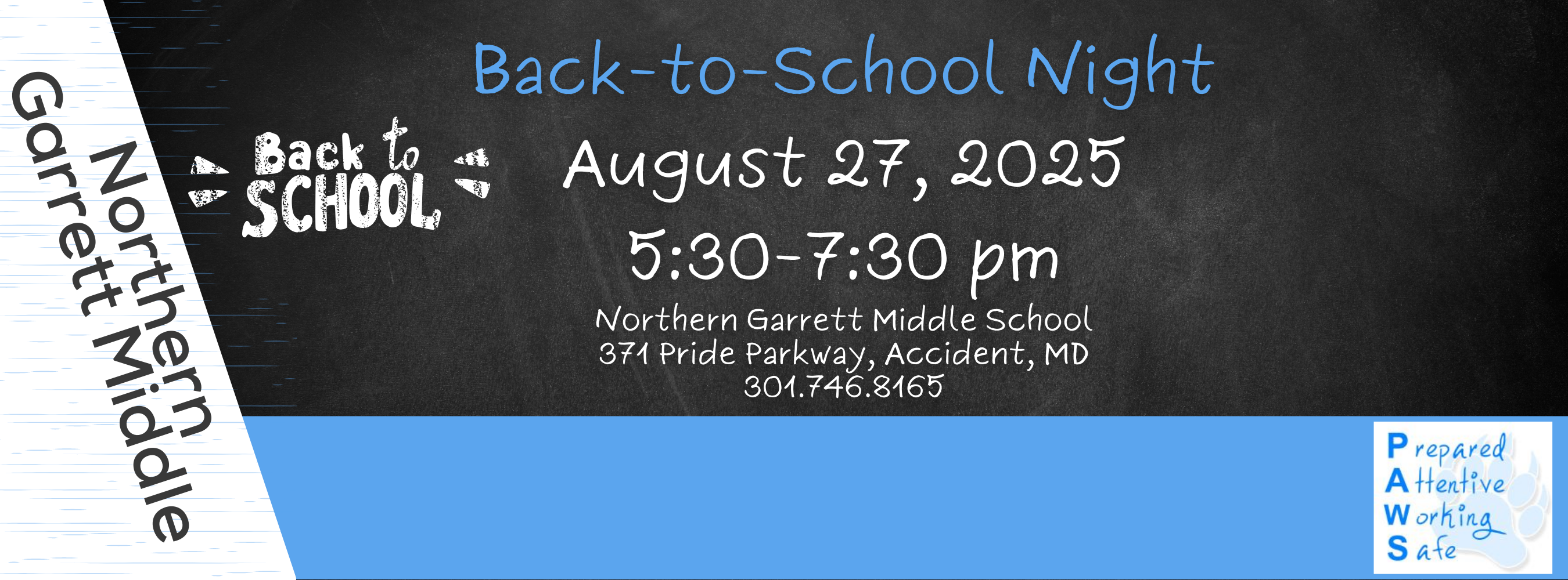 Graphic highlighting Back-to-School night for the 2025-26 school year.