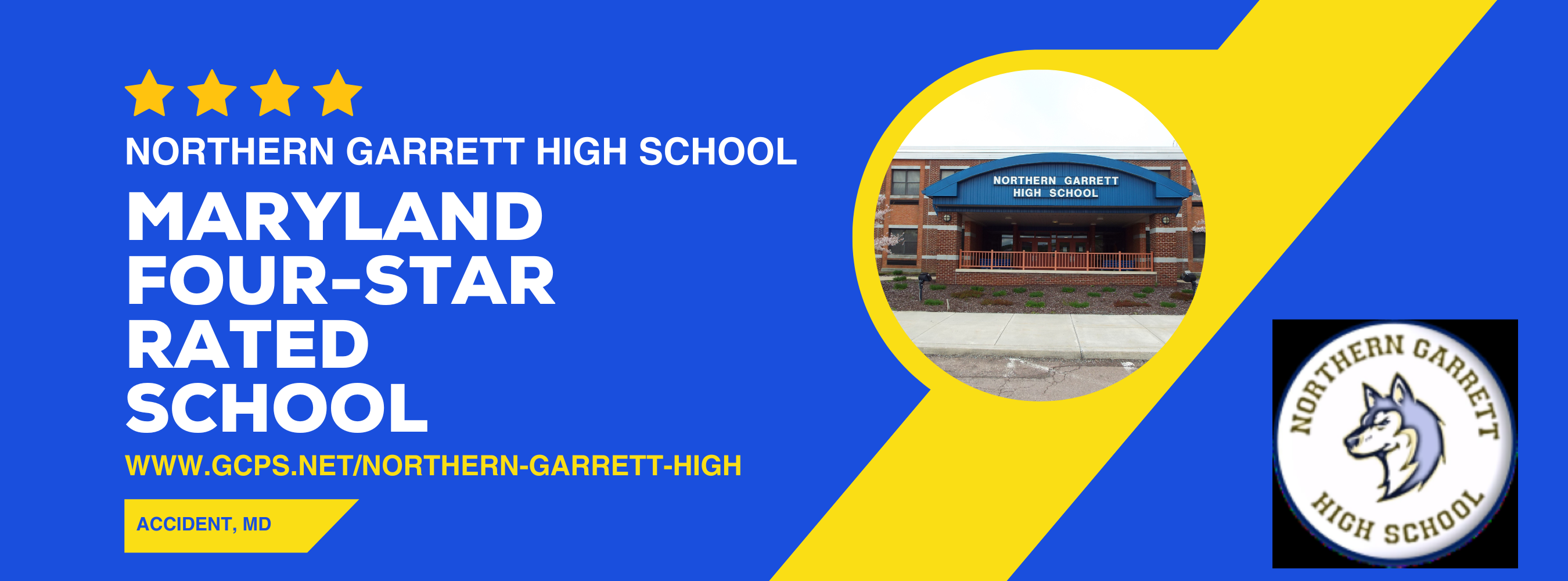 Infographic highlighting the Maryland Star Rating for the school.