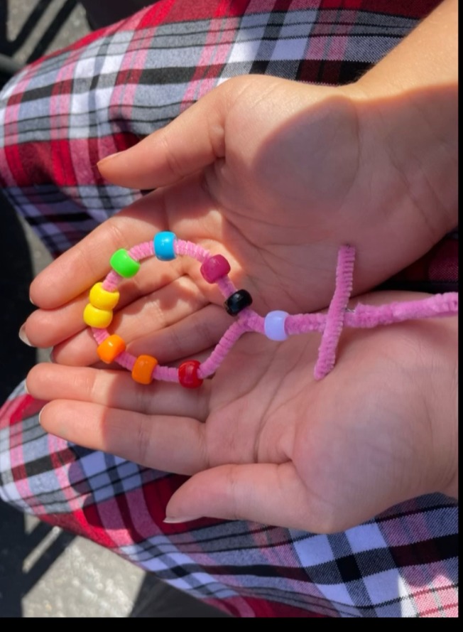 child holding rosary